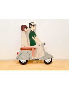 Egurra "Vespa" de Mikel Casal. Figura de madera