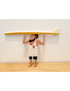 Egurra "Xabi" de Mikel Casal. Figura de madera