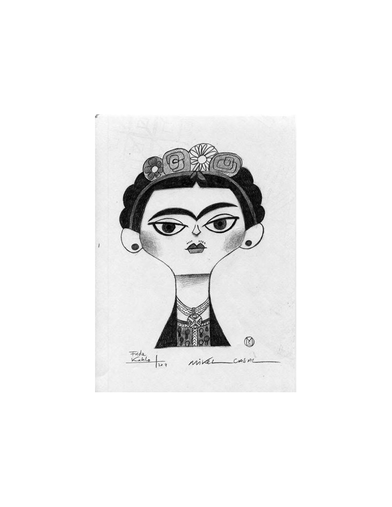 Original illustration "Frida" by Mikel Casal