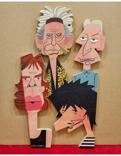 Egurra "The Rolling Stones" by Mikel Casal. Wooden figure