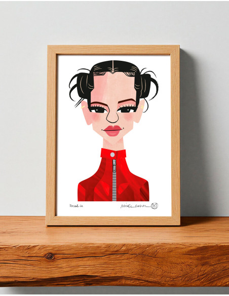 Illustration "Rosalia" by Mikel Casal. Signed A5 reproduction