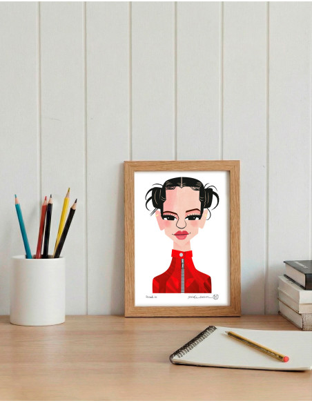 Illustration "Rosalia" by Mikel Casal. Signed A5 reproduction