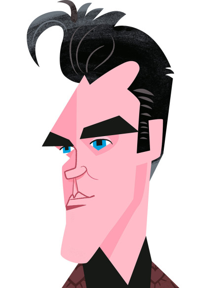 Illustration "Morrissey" by Mikel Casal. Signed A5 reproduction