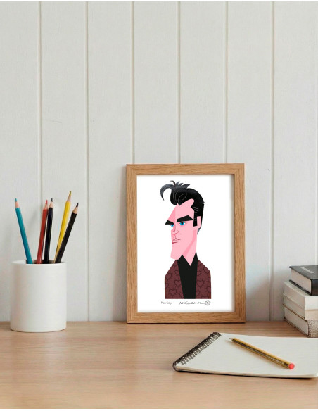 Ilustración "Morrissey" de Mikel Casal. Reproducción A5 firmada