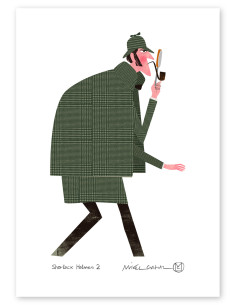 Ilustración "Sherlock Holmes 2" de Mikel Casal....