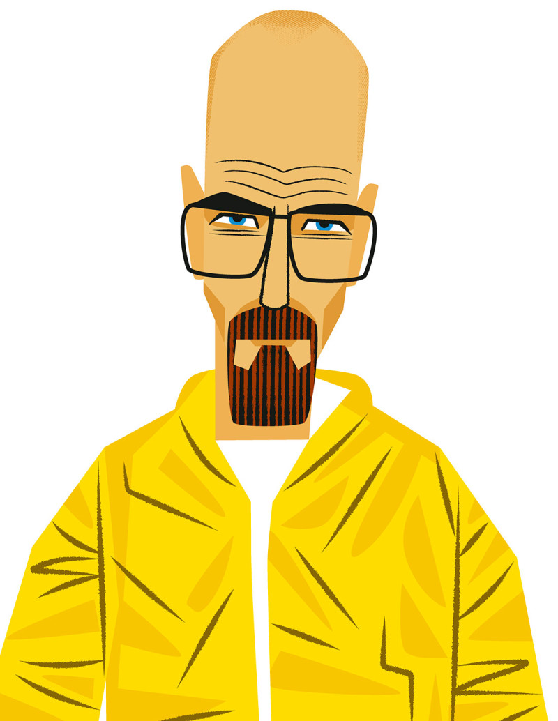 Ilustración "Walter White" de Mikel Casal....