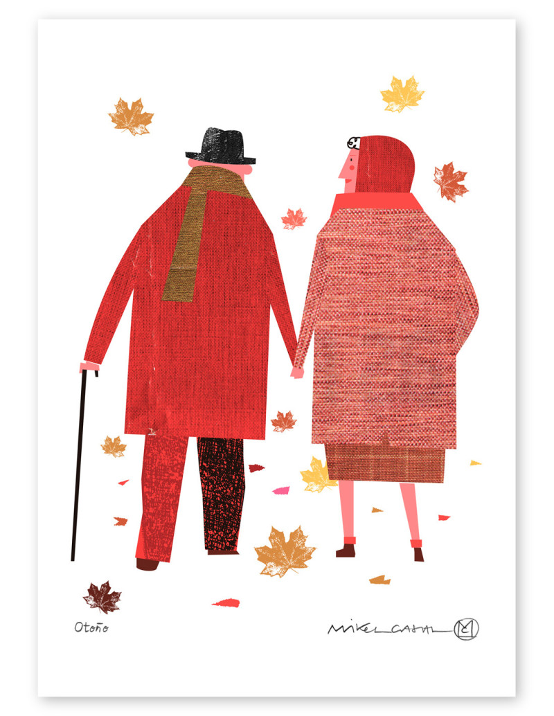 Ilustración "Otoño" de Mikel Casal....