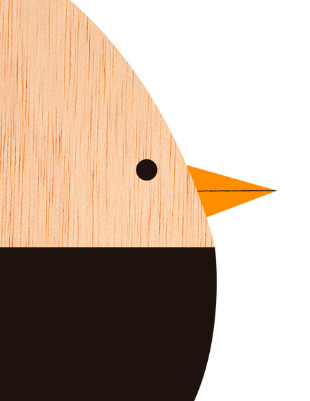 Ilustración "Single Bird" de Mikel Casal. Reproducción A4 firmada