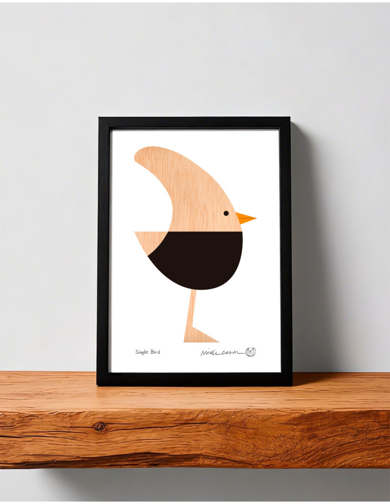 Ilustración "Single Bird" de Mikel Casal....