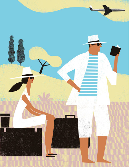 Ilustración "Summer time" de Mikel Casal. Reproducción A4 firmada