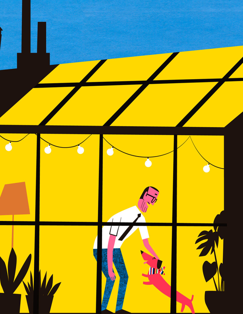 Illustration "Night in the atic" by Mikel...