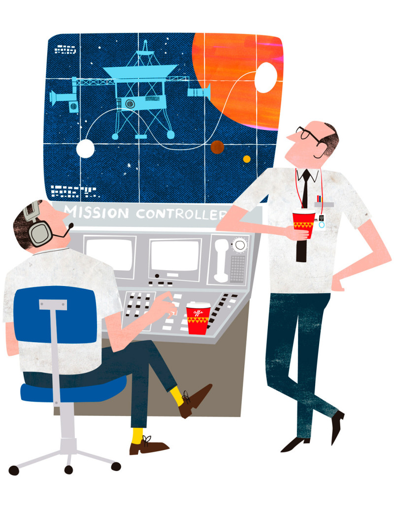 Ilustración "Voyager" de Mikel Casal....