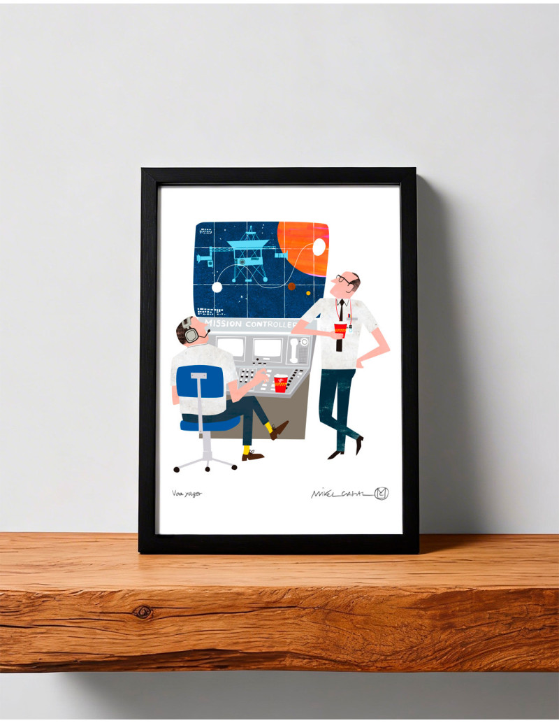 Illustration "Voyager" by Mikel Casal. A4...