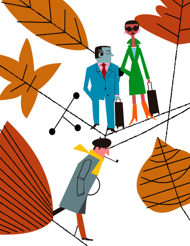 Ilustración "Otoño" de Mikel Casal....