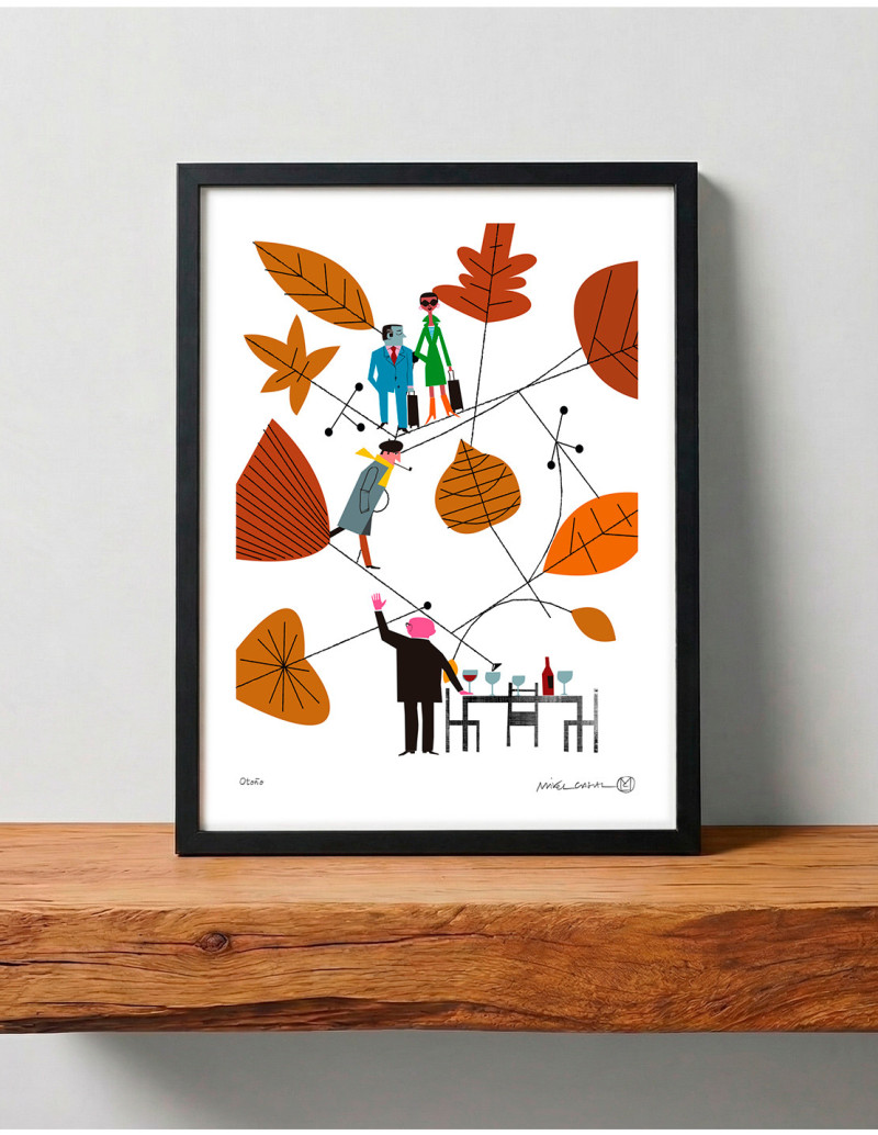 Ilustración "Otoño" de Mikel Casal....