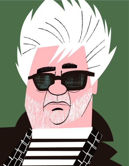Illustration "Almodovar" by Mikel Casal. Signed A5 reproduction