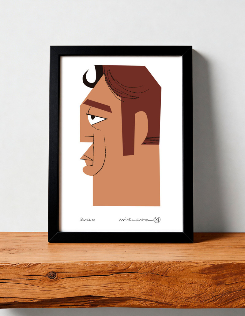 Ilustración "Bardem" de Mikel Casal....