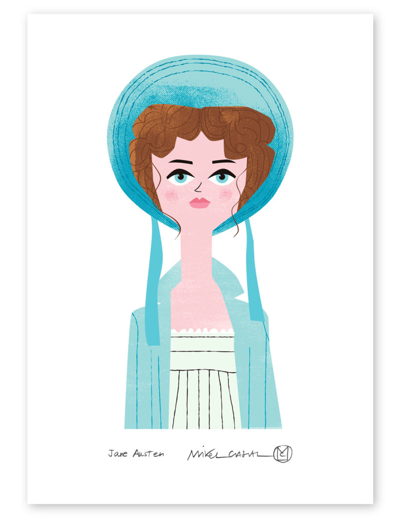 Ilustración "Austen" de Mikel Casal....