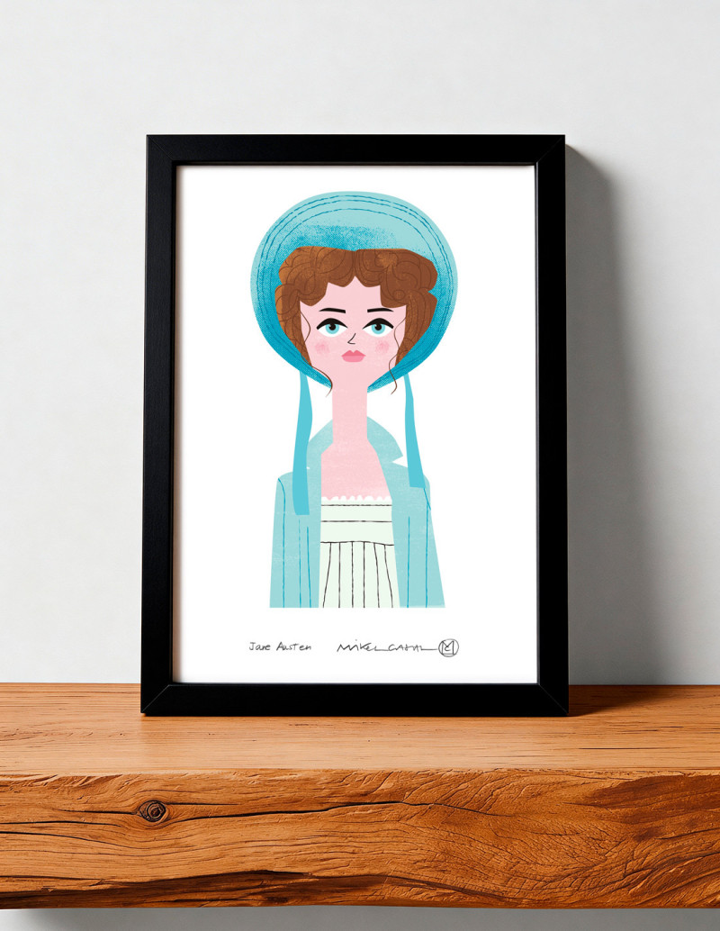 Illustration "Austen" by Mikel Casal. Signed A5...