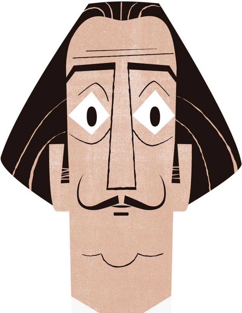 Ilustración "Dalí" de Mikel Casal. Reproducción...