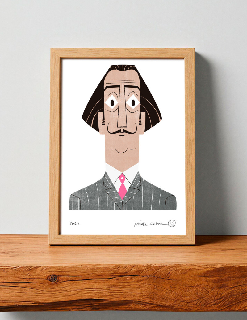 Ilustración "Dalí" de Mikel Casal. Reproducción...