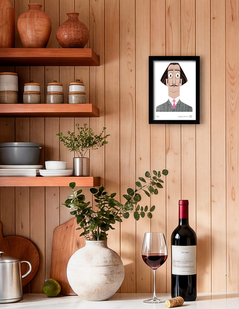 Illustration "Dali" by Mikel Casal. Signed A5...