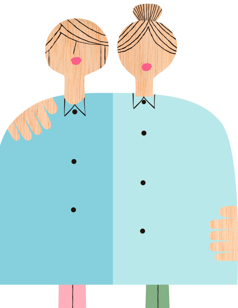 Ilustración "She and She" de Mikel Casal....