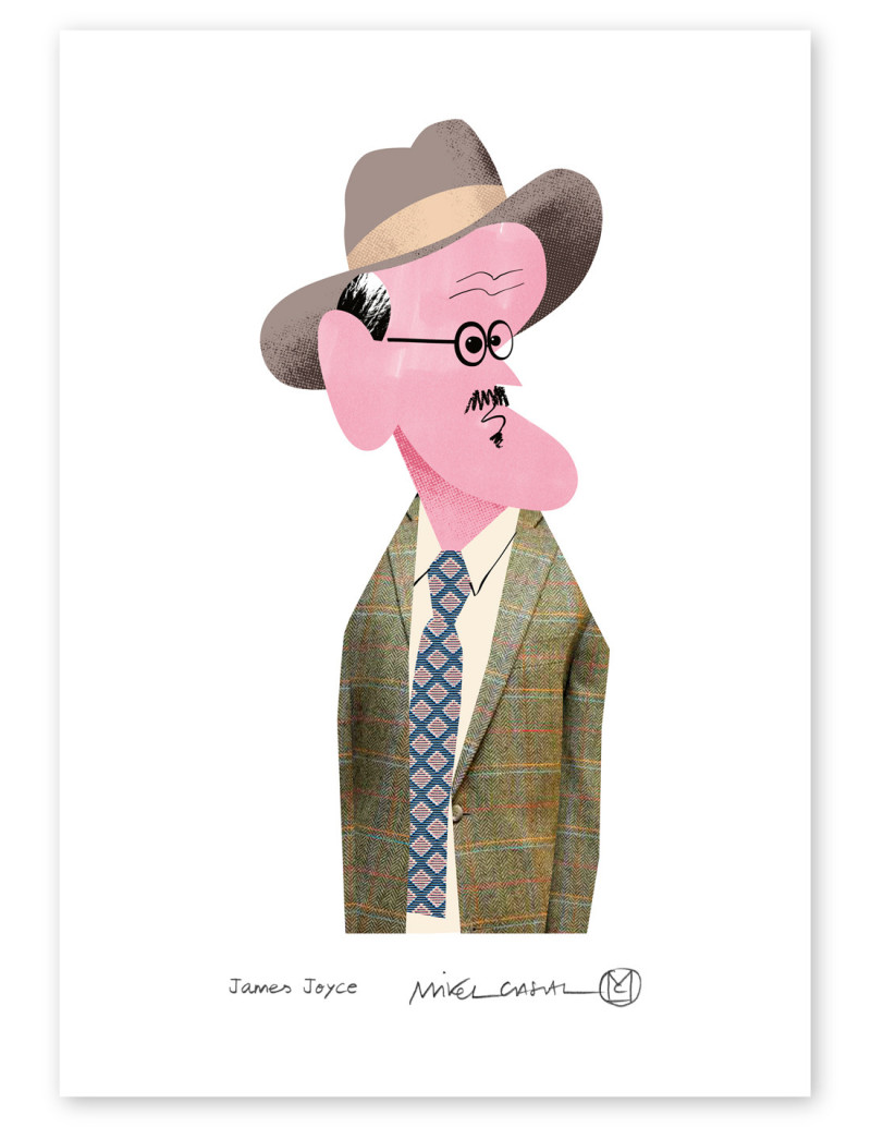 Illustration "Joyce" by Mikel Casal. Signed A5...