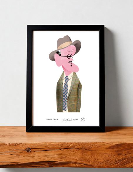 Illustration "Joyce" by Mikel Casal. Signed A5 reproduction