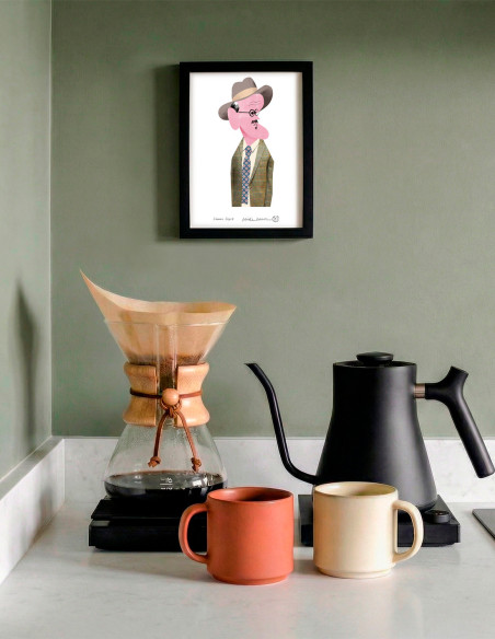Illustration "Joyce" by Mikel Casal. Signed A5 reproduction