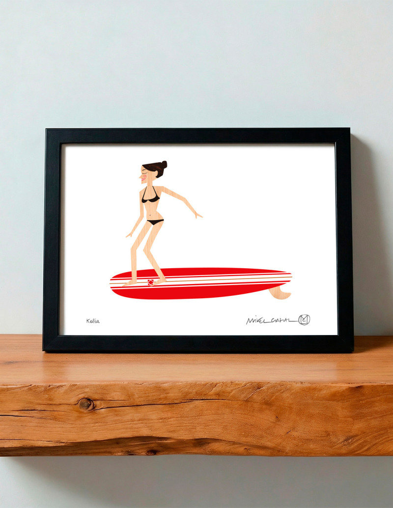Illustration "Kelia" by Mikel Casal. Signed A5...