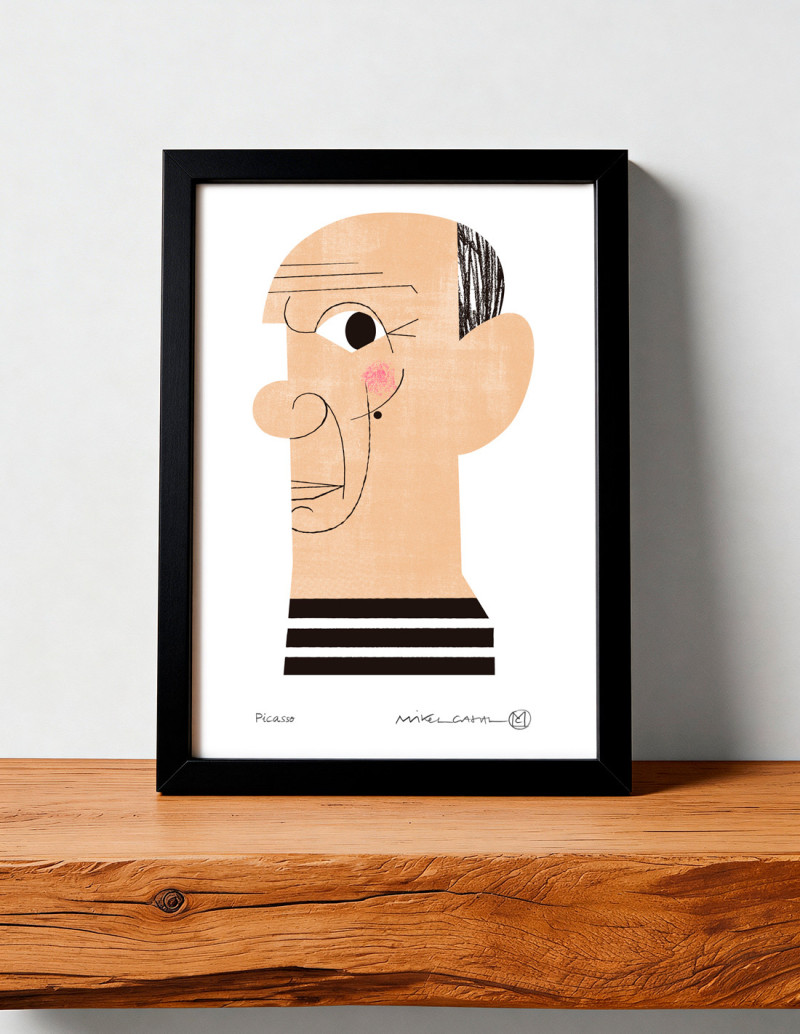 Illustration "Pablo Picasso" by Mikel Casal....