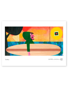 Illustration "Sunday" by Mikel Casal. Signed A5 reproduction