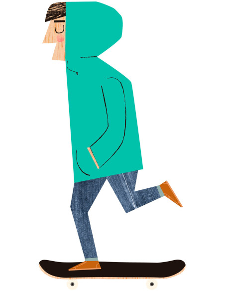 Illustration "Telmo" by Mikel Casal. Signed A5 reproduction