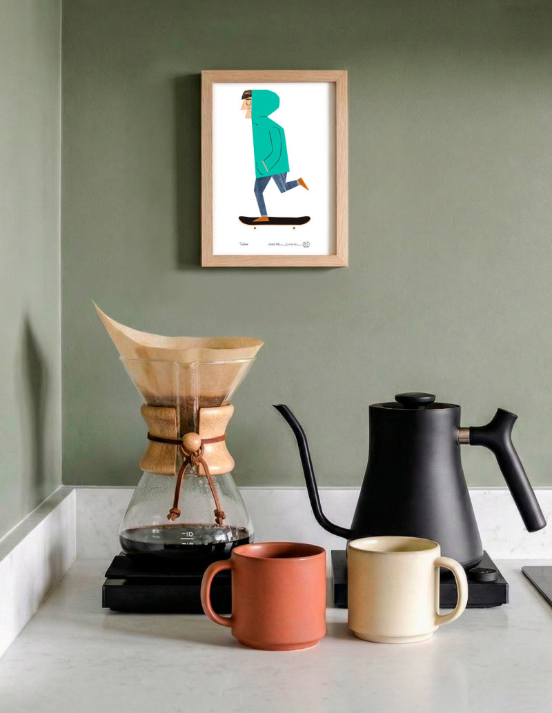 Illustration "Telmo" by Mikel Casal. Signed A5...