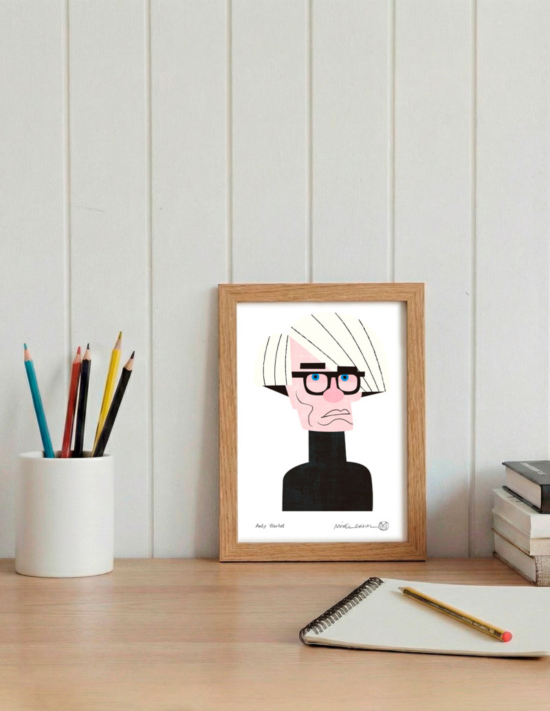 Illustration "Andy Warhol" by Mikel Casal....