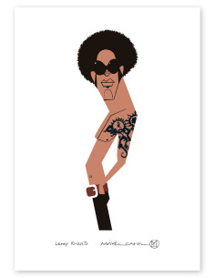 Ilustración "Lenny Kravitz" de Mikel Casal. Reproducción...