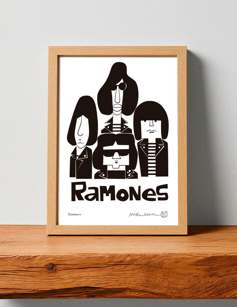 Ilustración "Ramones" de Mikel Casal....