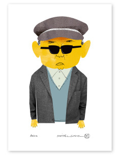 Illustration "Akira" by Mikel Casal. Signed A5 reproduction