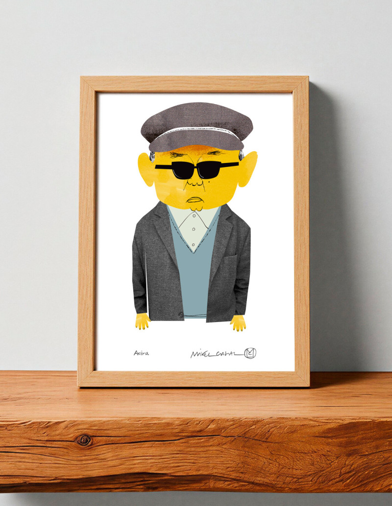 Illustration "Akira" by Mikel Casal. Signed A5...