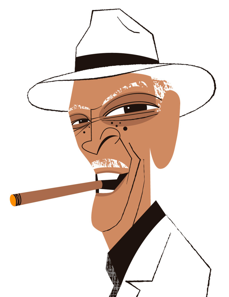 Illustration "Compay" by Mikel Casal. Signed A5...