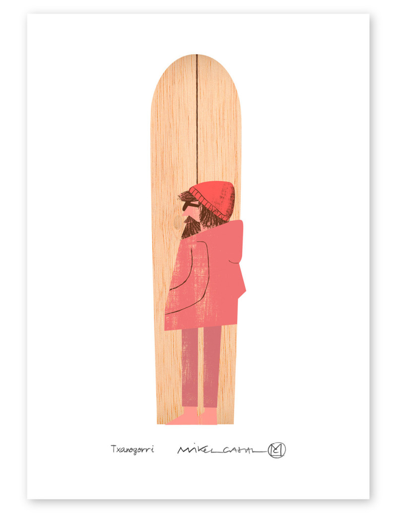 Ilustración "Txanogorri" de Mikel Casal....