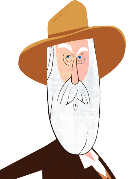 Illustration "Whitman" by Mikel Casal. Signed A5 reproduction