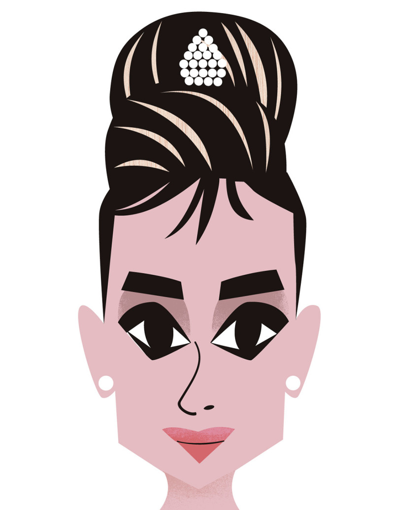 Illustration "Audrey" by Mikel Casal. A3 and A5...