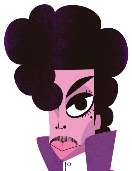Illustration "Prince" by Mikel Casal. A5 and A3 signed reproductions