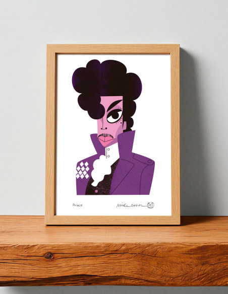 Illustration "Prince" by Mikel Casal. A5 and A3 signed reproductions