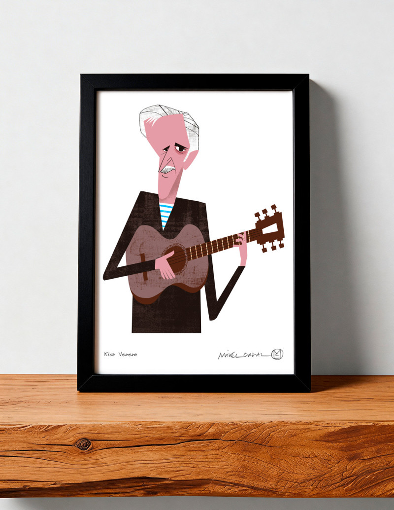 Illustration "Kiko Veneno" by Mikel Casal....