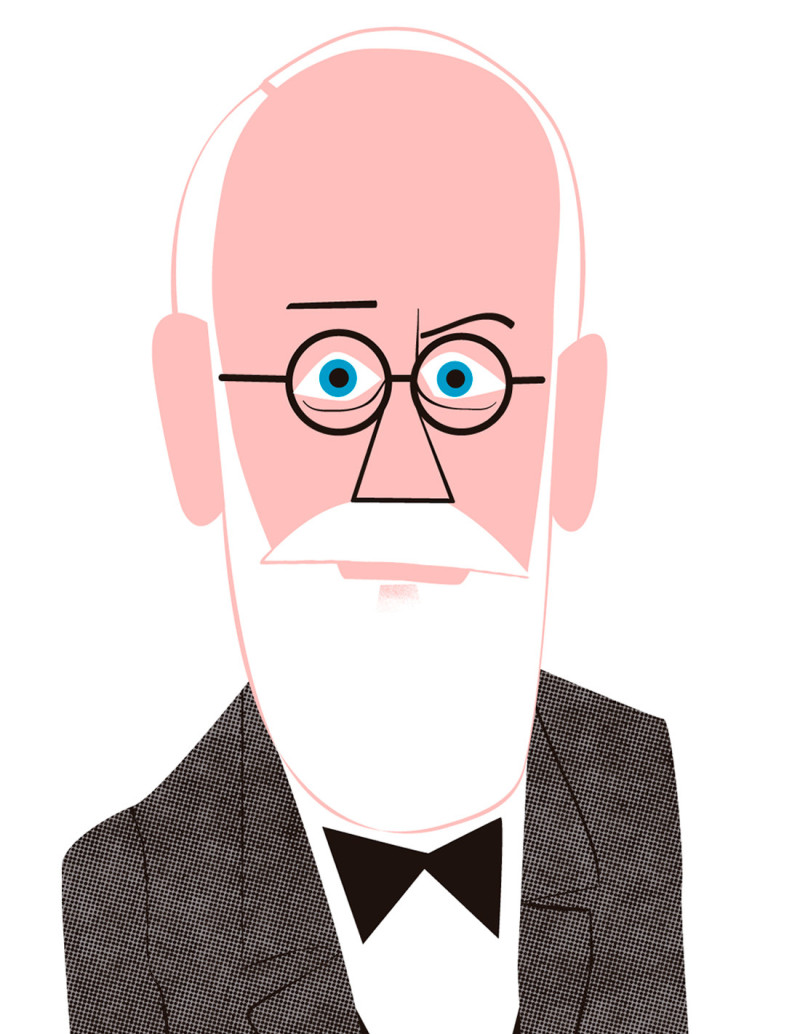 Ilustración "Freud" de Mikel Casal....