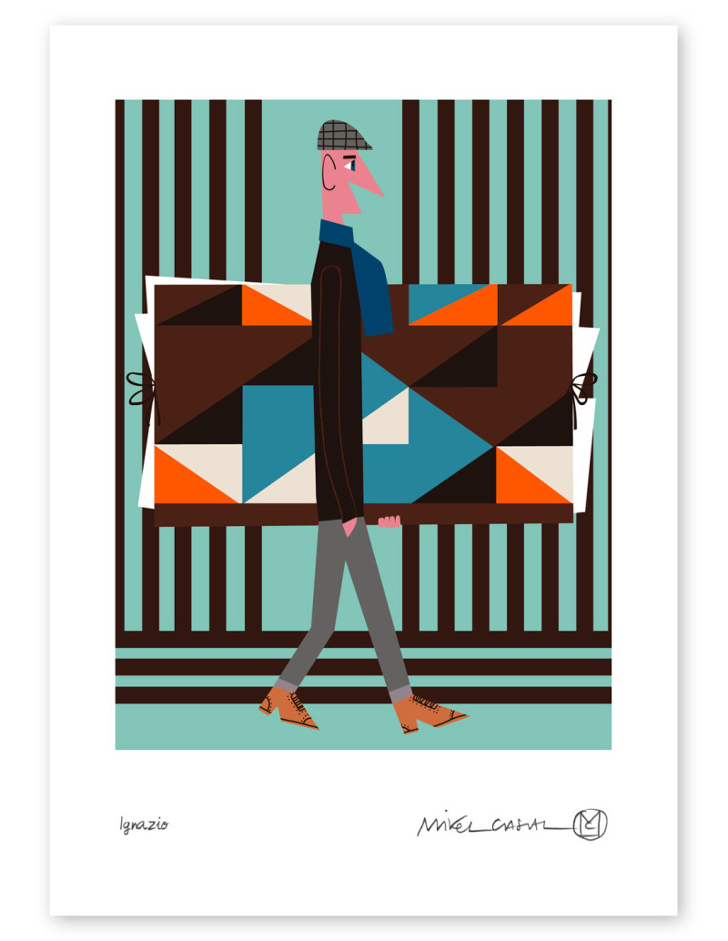 Ilustración "Ignazio" de Mikel Casal.