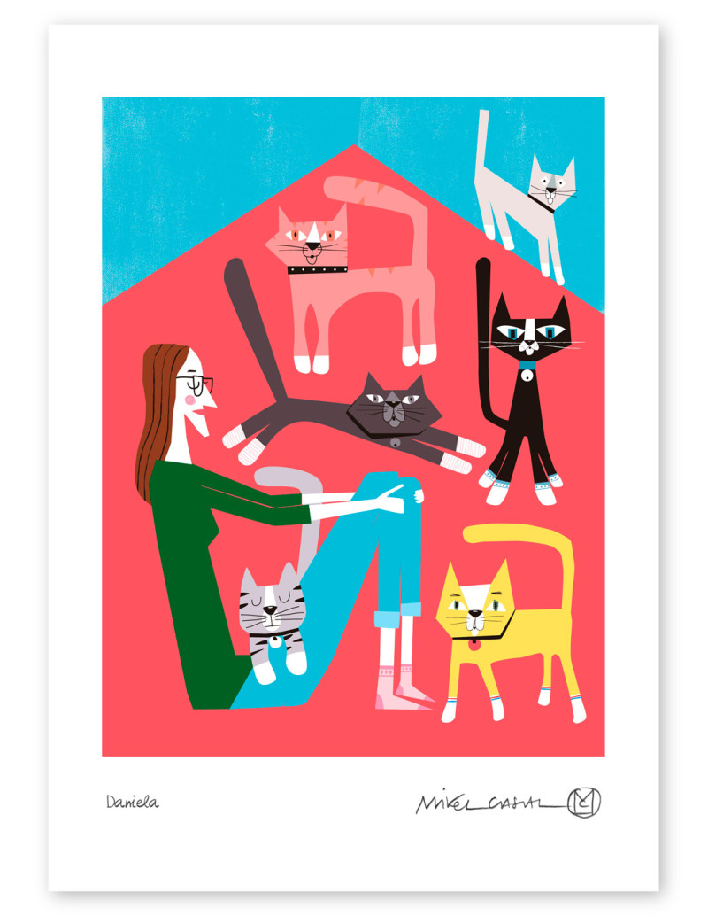 Illustration "Daniela" by Mikel Casal